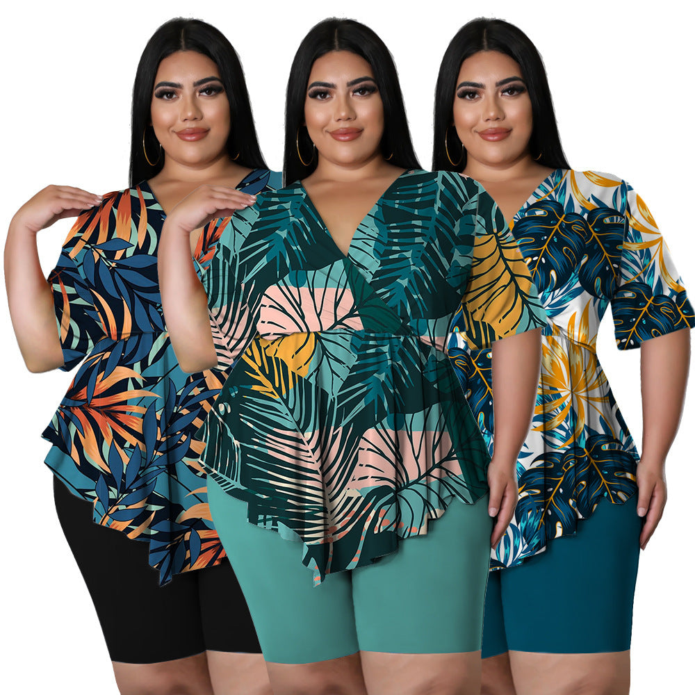 Bohemia Printed Sexy Outfit Plus Size - BLAKESTORE-NG
