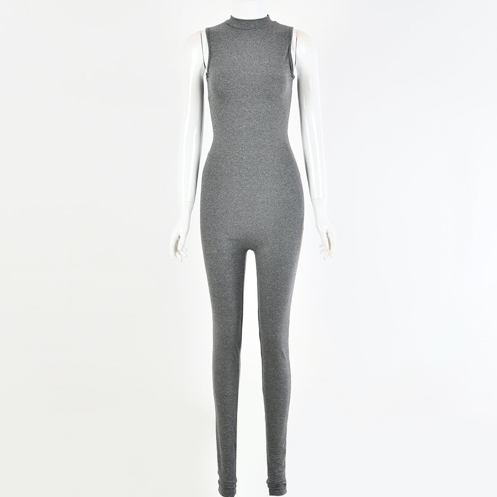 Sexy Skinny Sleeveless Jumpsuit - BLAKESTORE-NG