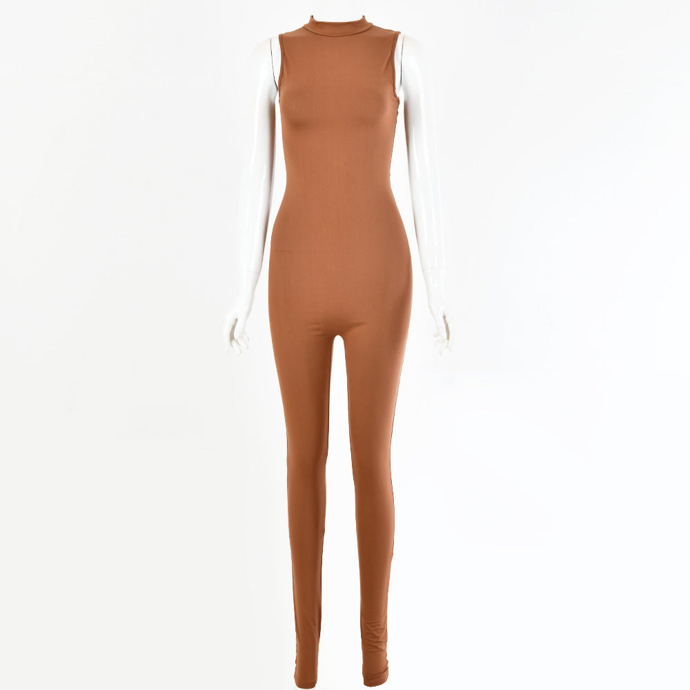 Sexy Skinny Sleeveless Jumpsuit - BLAKESTORE-NG