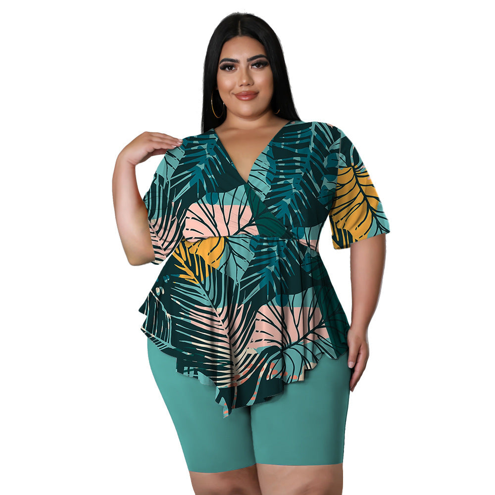 Bohemia Printed Sexy Outfit Plus Size - BLAKESTORE-NG