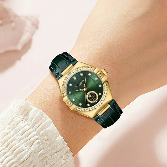 ROLENDO Constellation Automatic Women’s Watch | Emerald Green Sapphire BLAKESTORE-NG