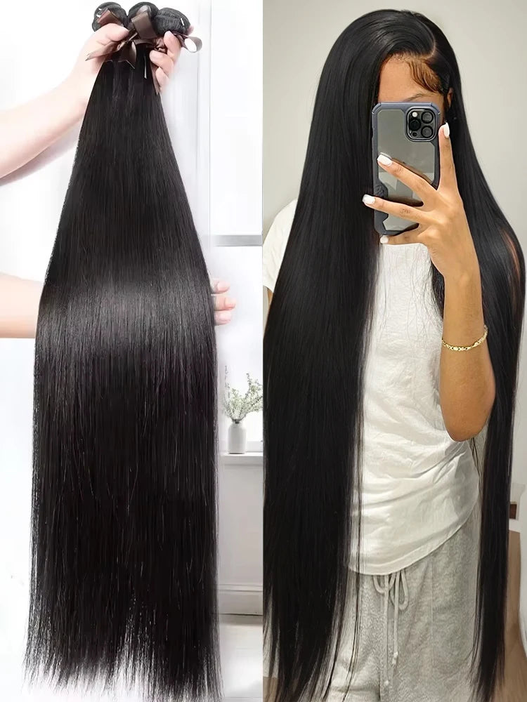 Bone Straight 100% Human Hair Bundles.