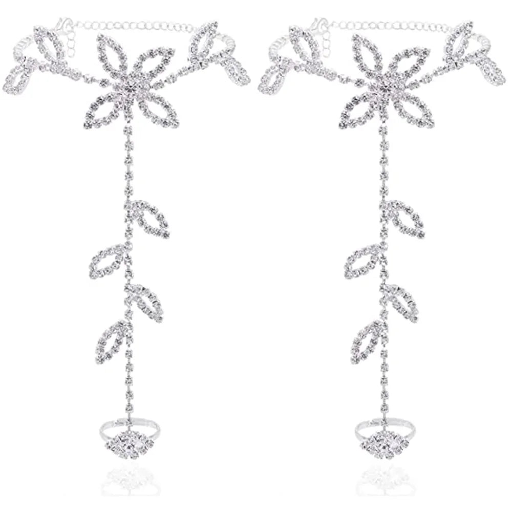 Rhinestone Anklet Jewelry for Women.