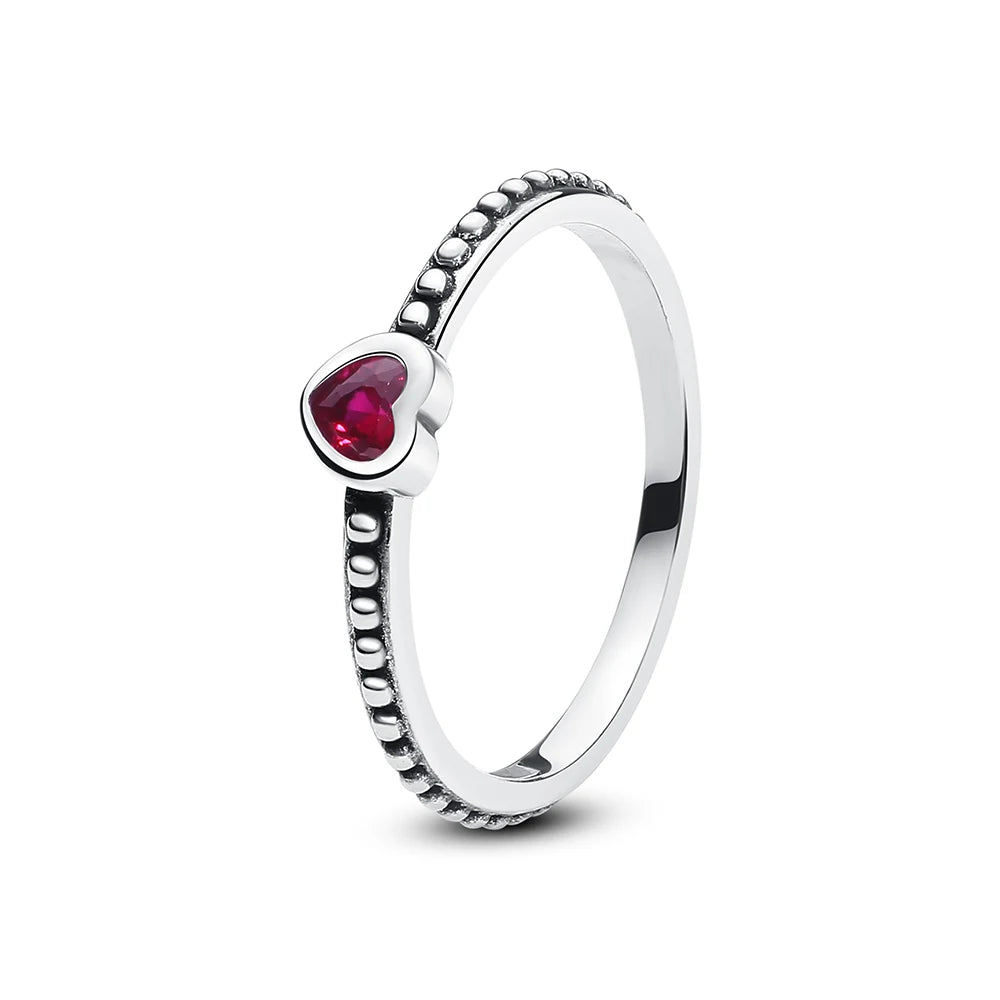 Love heart 925 Sterling Silver Rings For Women - BLAKESTORE-NG