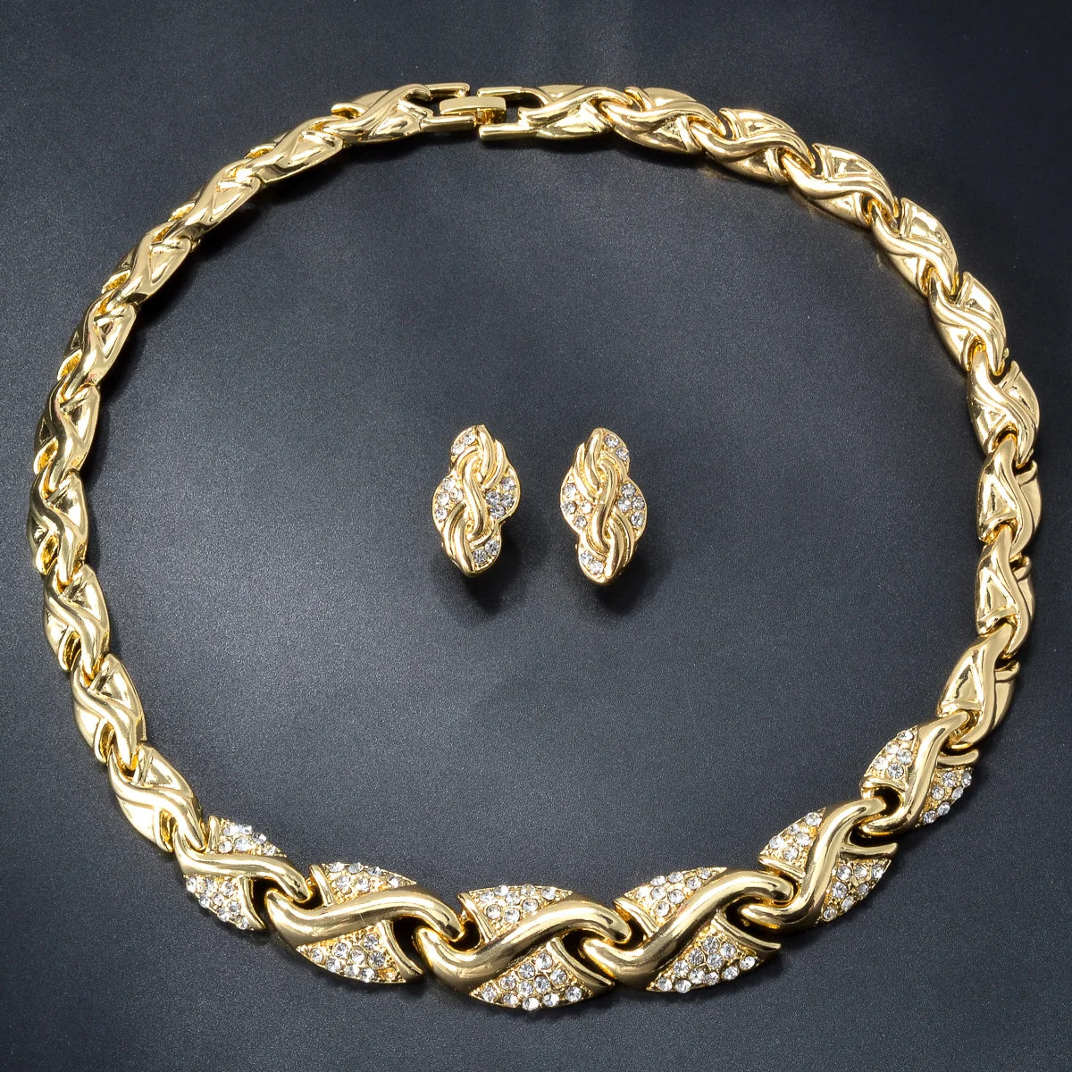 4 Pcs Jewelry Design Set. High Quality 18K Gold Plated. - BLAKESTORE-NG