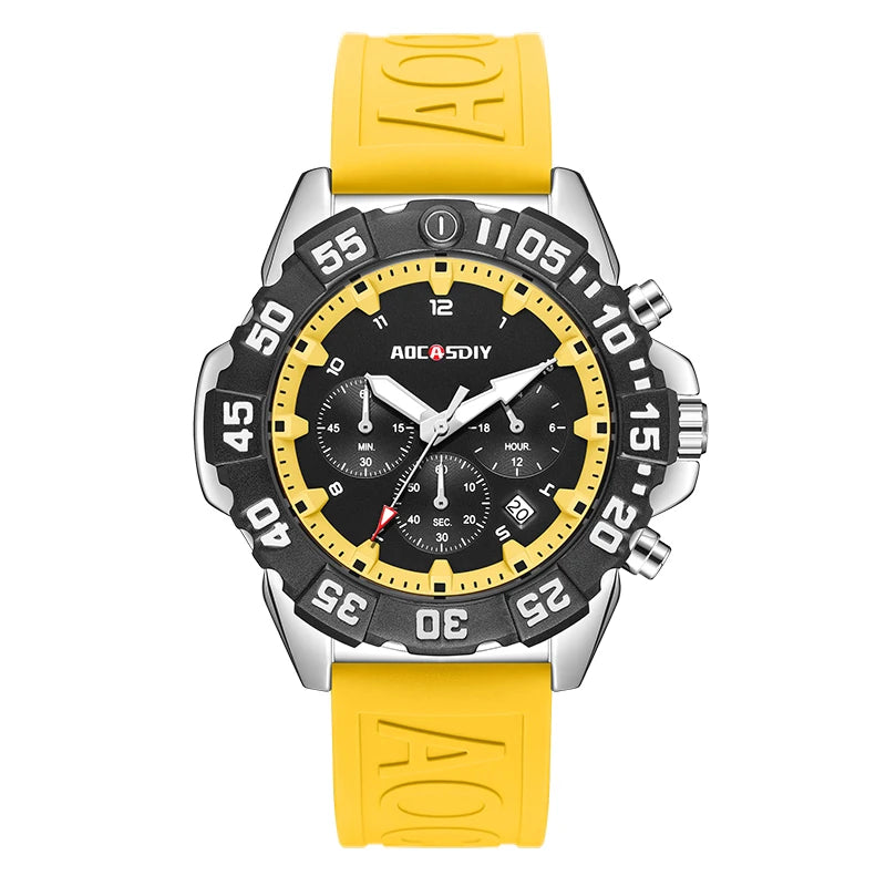Luxury Men Clock Sport Watch.