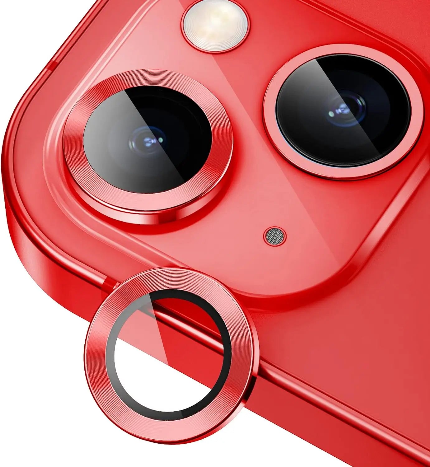 Titanium Gray Metal Tempered Glass Camera Lens Cover