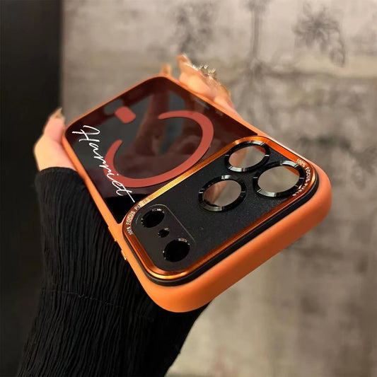 Custom Personalized Name Phone Case – Semi-Transparent Black Cover for iPhone 17 Series - BLAKESTORE-NG