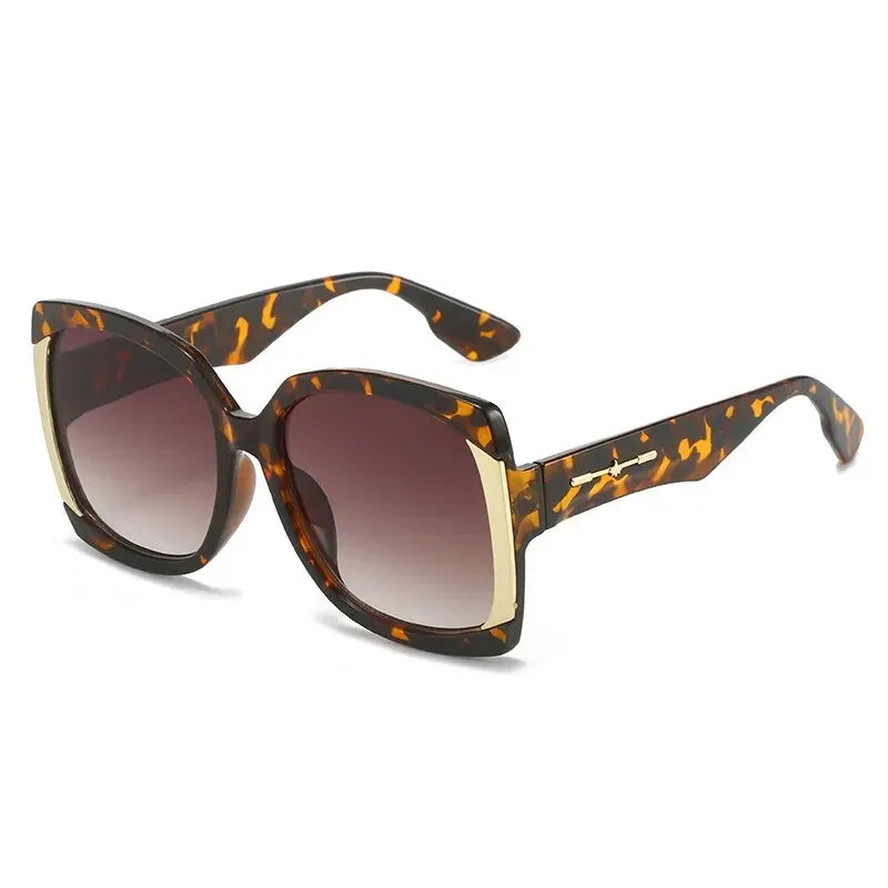 European and American Big square Frame Luxury Sunglasses.