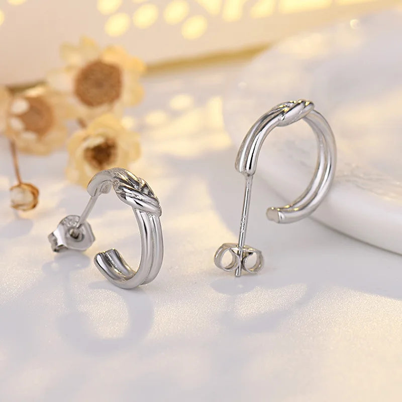 High Quality Silver Stud Earrings 925 For Women - BLAKESTORE-NG