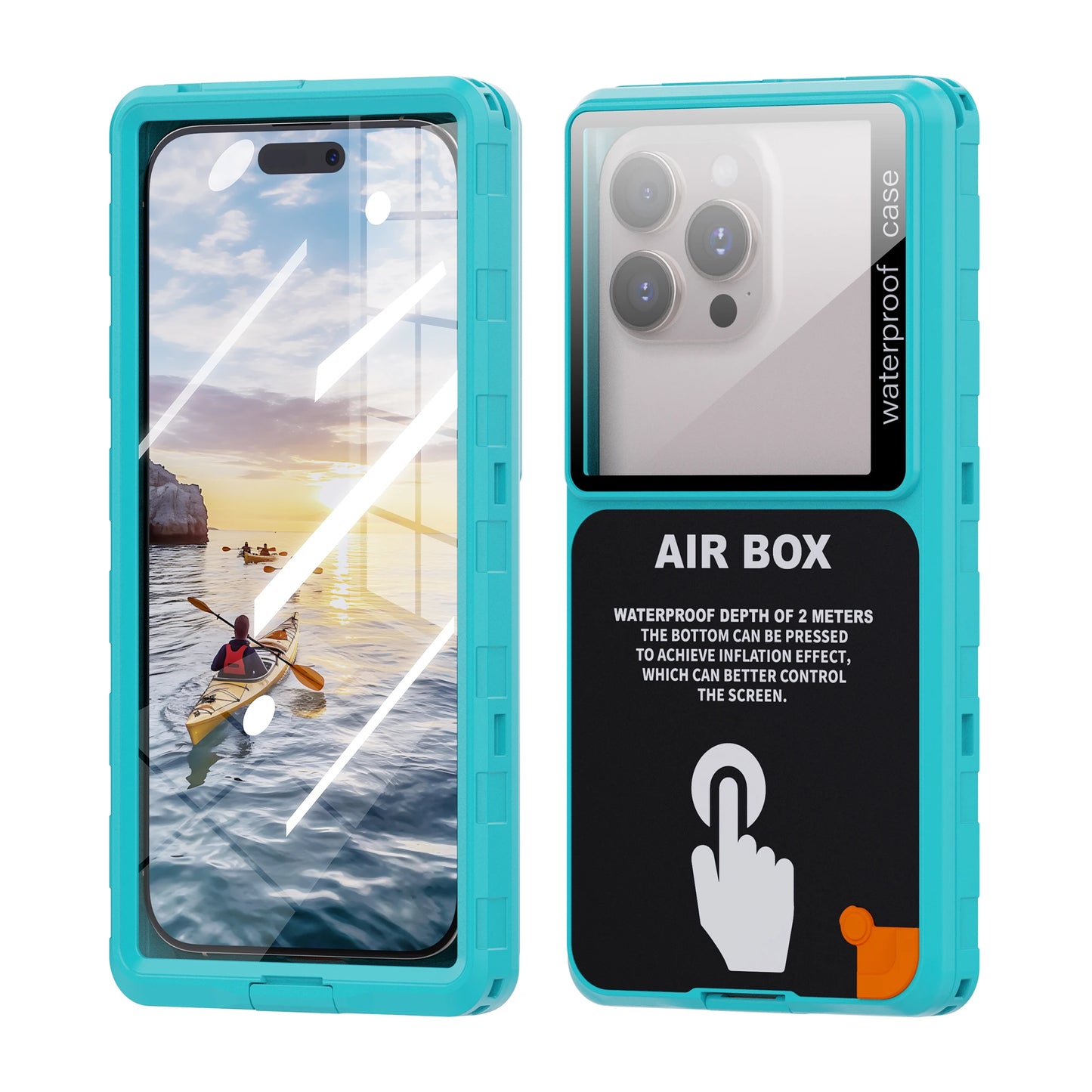 Shellbox Waterproof Phone Case for 6.9' Devices.