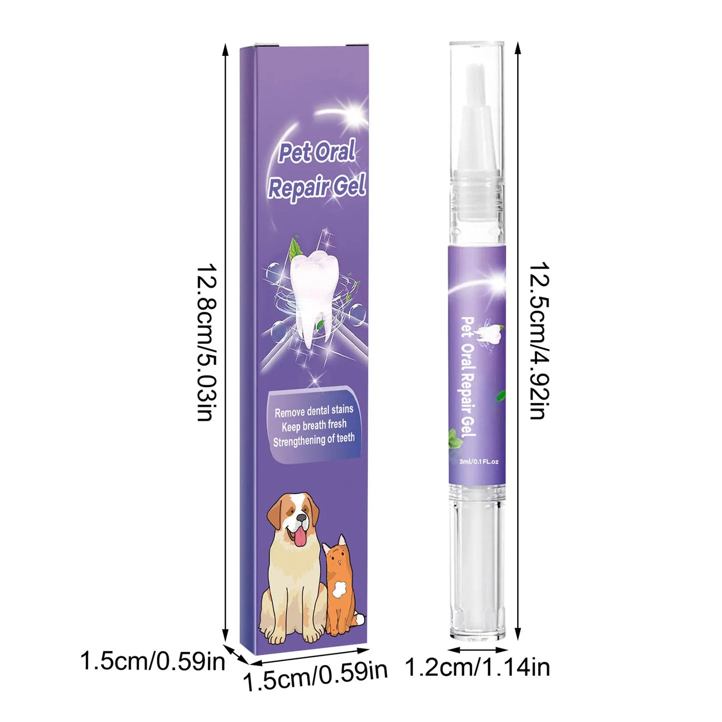 3ml Teeth Cleaning Oral Gel for Dog & Cat.