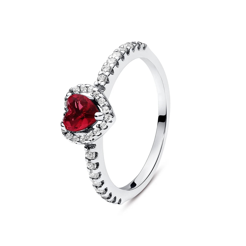 Love heart 925 Sterling Silver Rings For Women - BLAKESTORE-NG