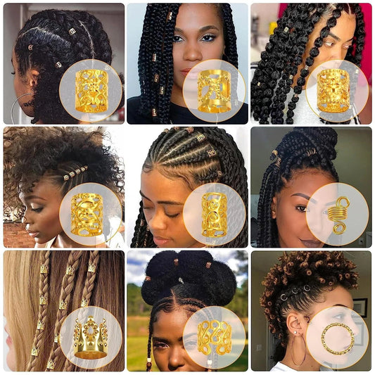220pcs Dreadlock Hair Rings.