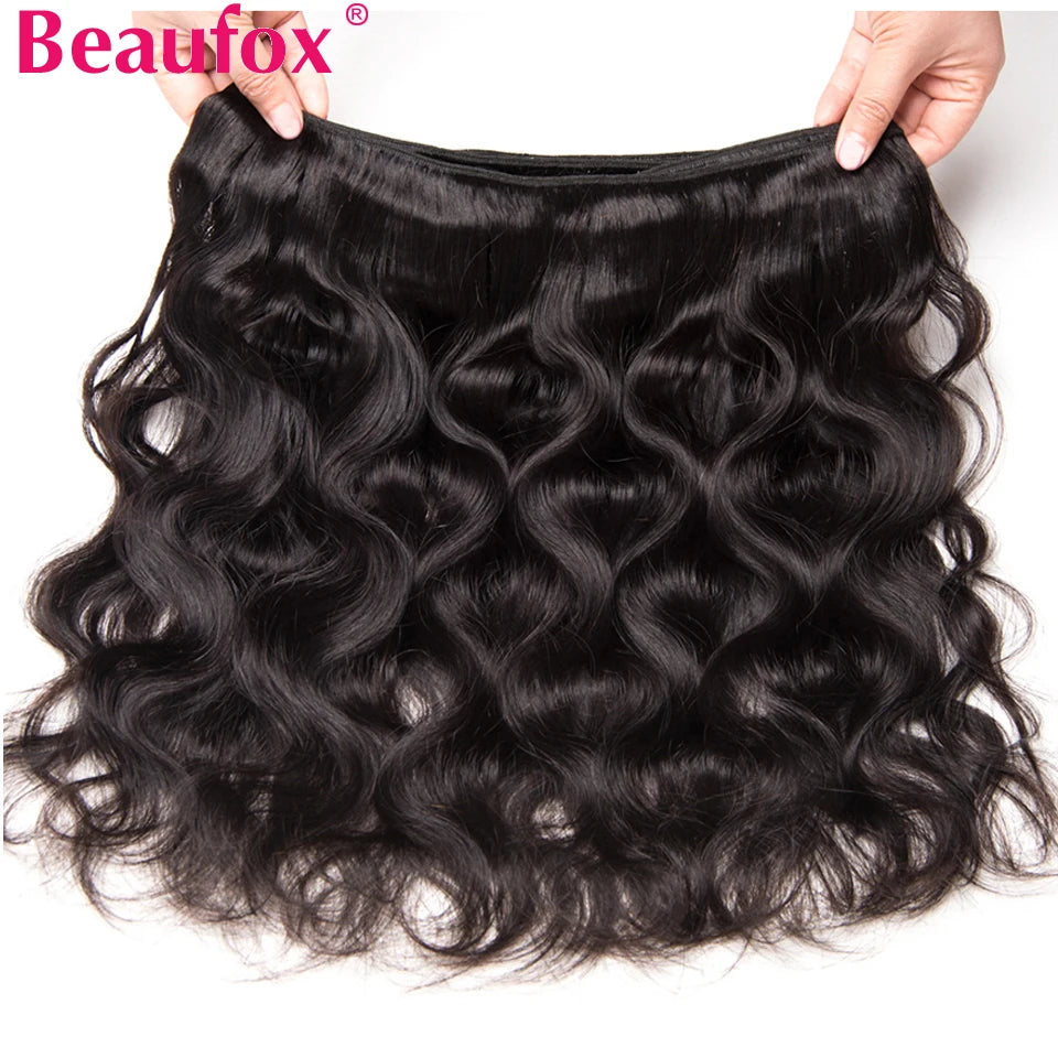 Natural /Jet Black Body Wave Human Hair bundles.