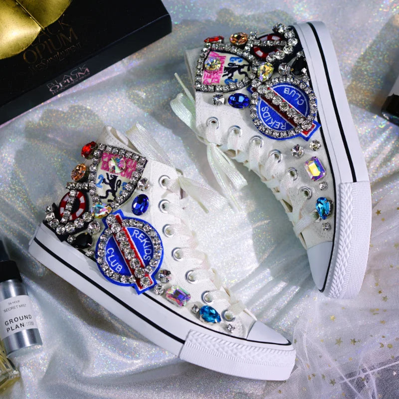 Woman Canvas Shoes Flat Platform Loafers.