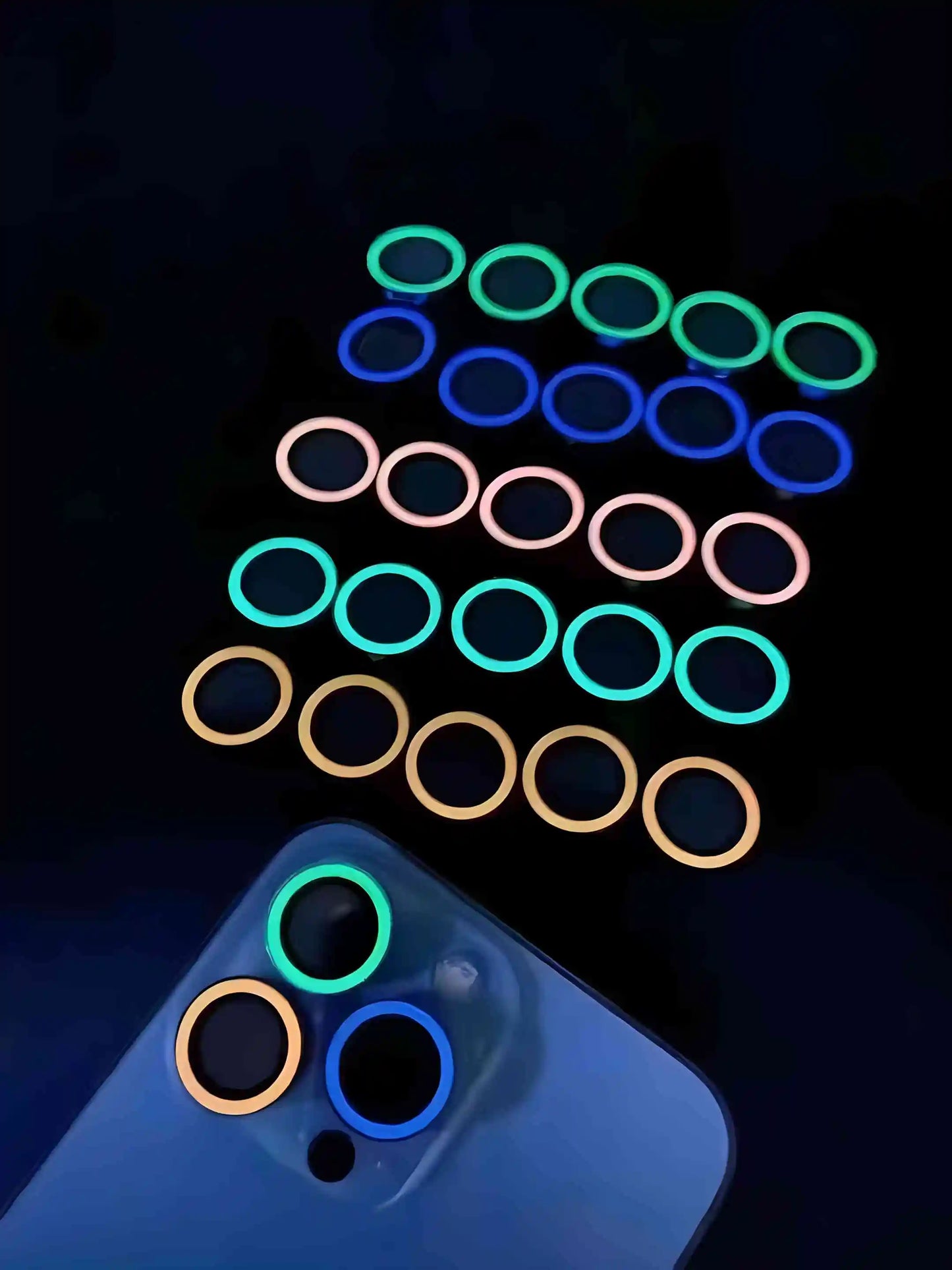 2-3Pcs Luminous Ceramic Camera Protector Film For IPhone.