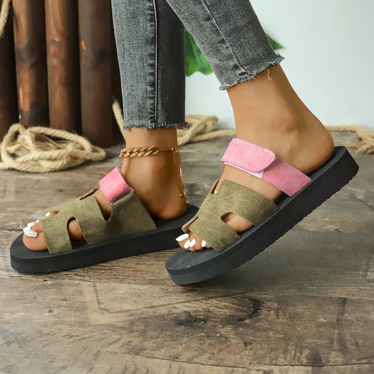 Summer Thick bottom Sandal Slippers.