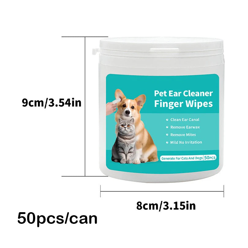 Ear Cleaning ear mite removal for dog and cat