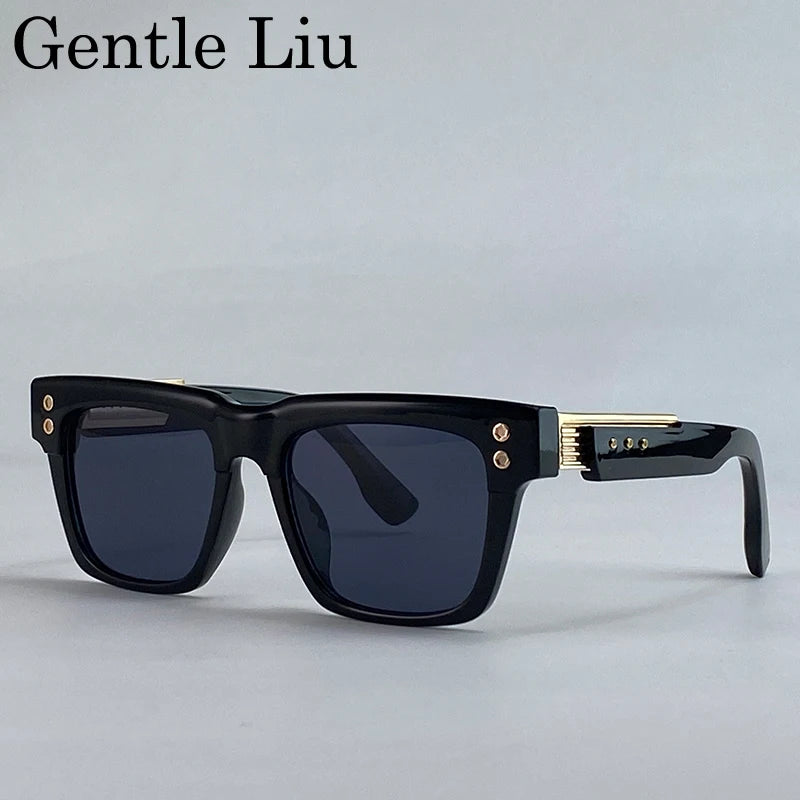 Polarized Square Punk Sunglasses Men UV400