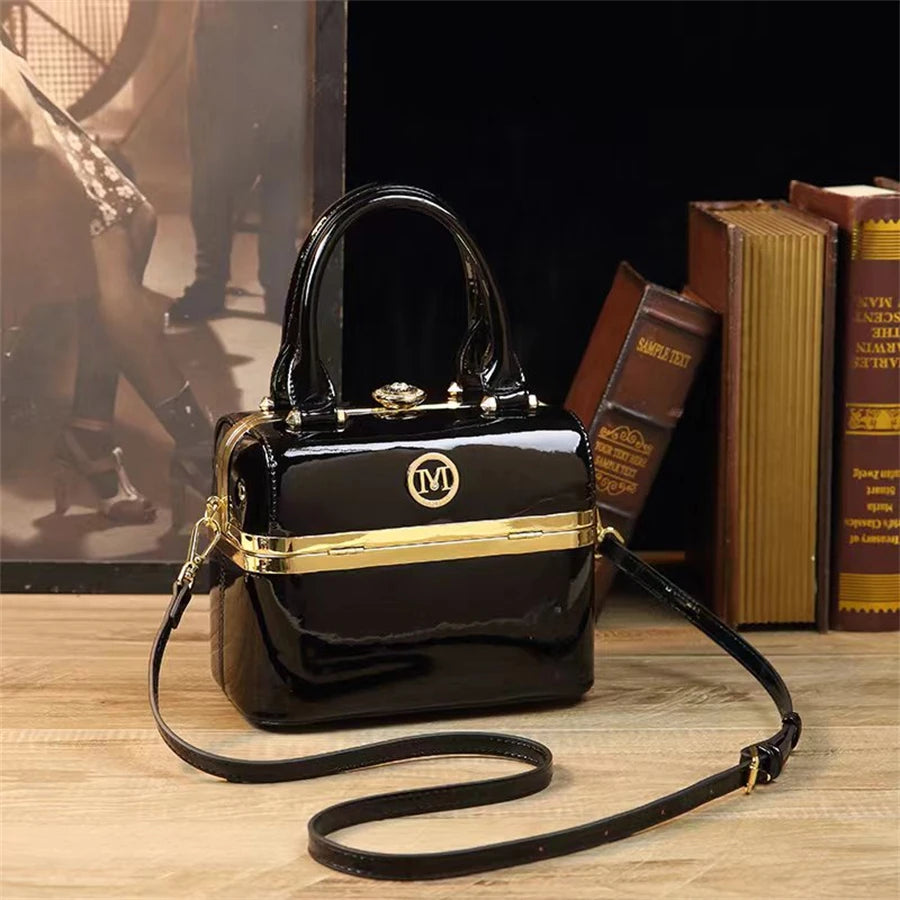 New minimalist and fashionable small handbag, high-end carriage crossbody bag, portable box bag Fashion Crossbody Bags Ladies' - BLAKESTORE-NG