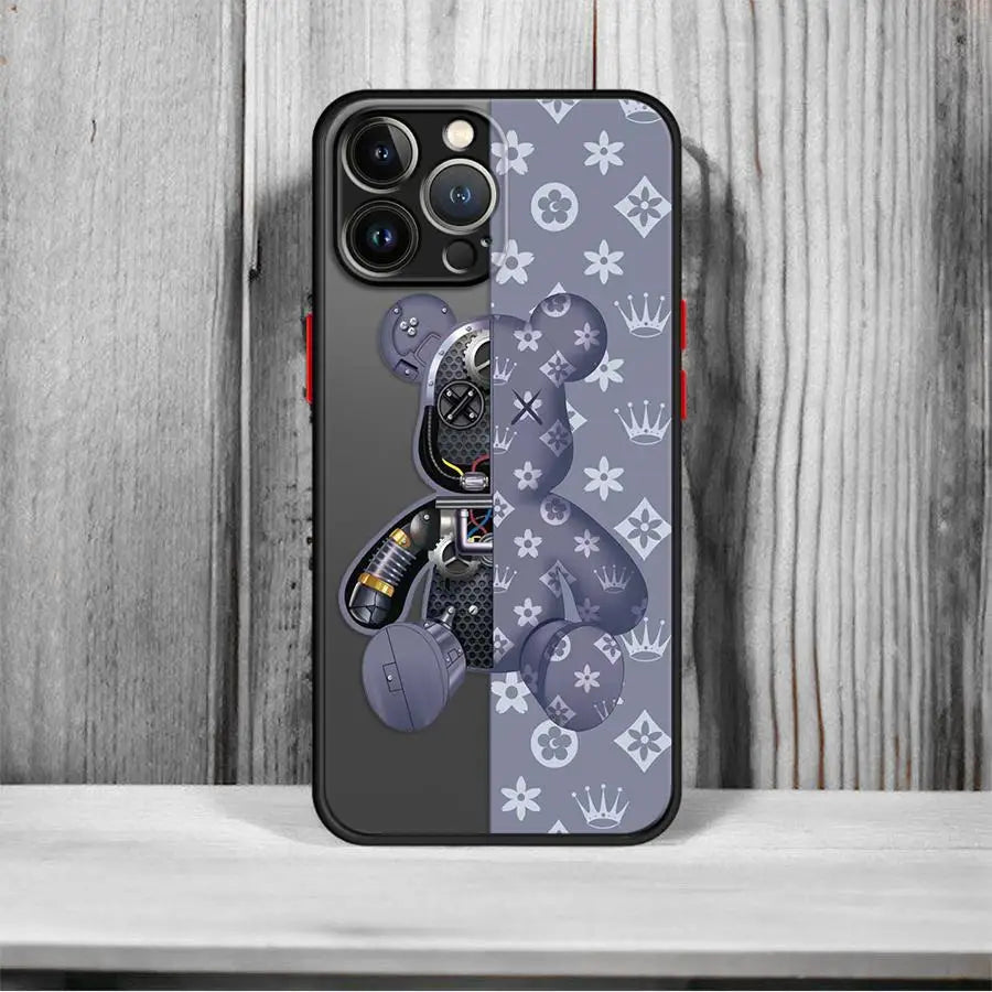 Fashionable Robot Bear Brand Phone Case.