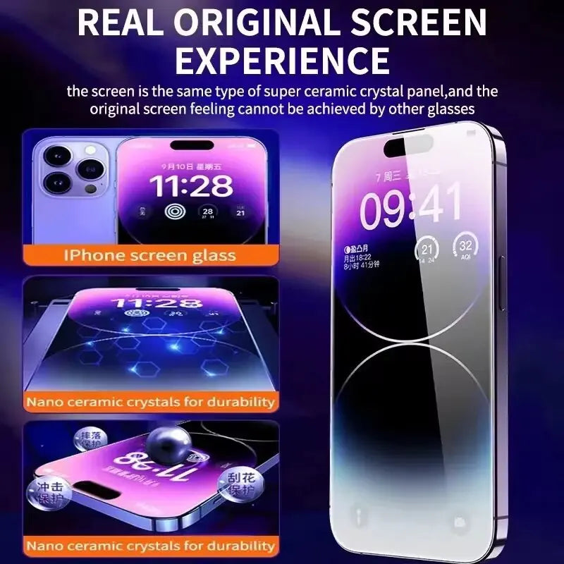 8K HD Tempered Glass Screen Protector For IPhone.