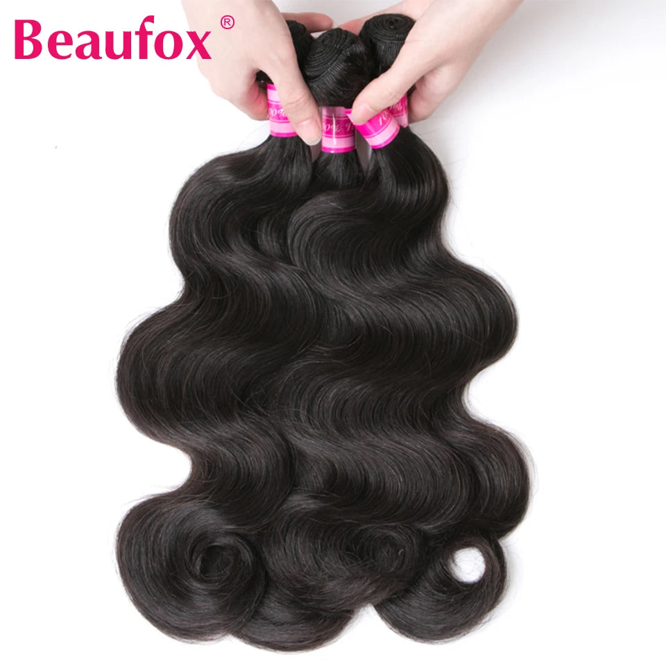 Natural /Jet Black Body Wave Human Hair bundles.