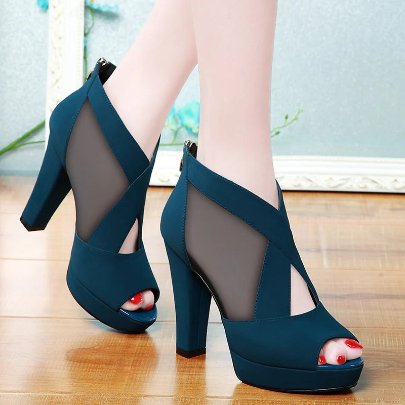 Summer Women High Heel Shoes.