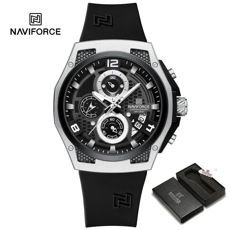 High Quality Luxury Original Men Watch with Silicone Strap. - BLAKESTORE-NG