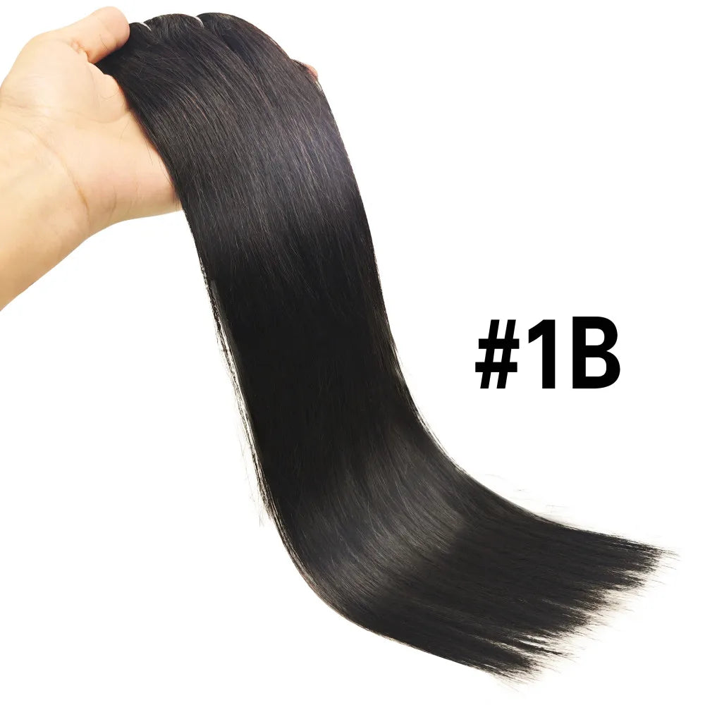 Straight Clip in Hair Extensions Real Human Hair.