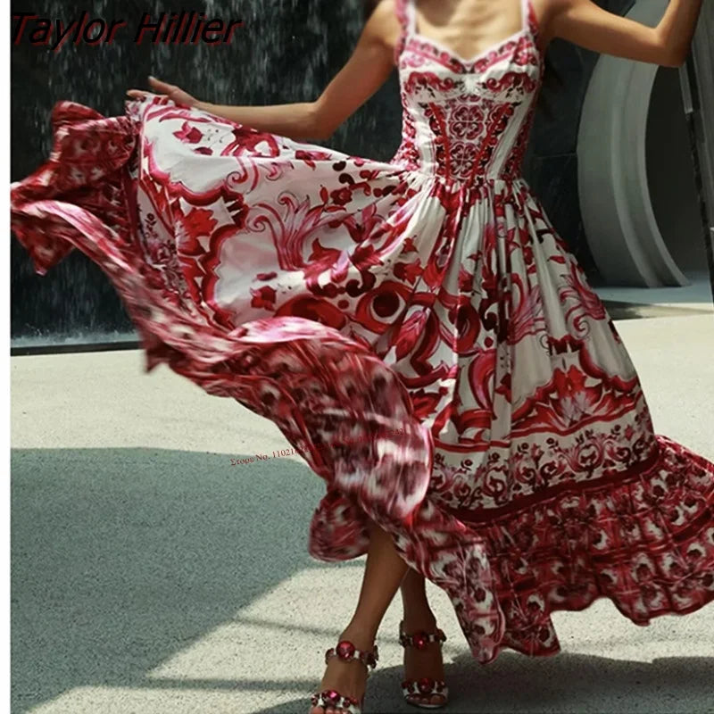 Bohemia Rhinestone Thick Heel Open Toe Sandals.