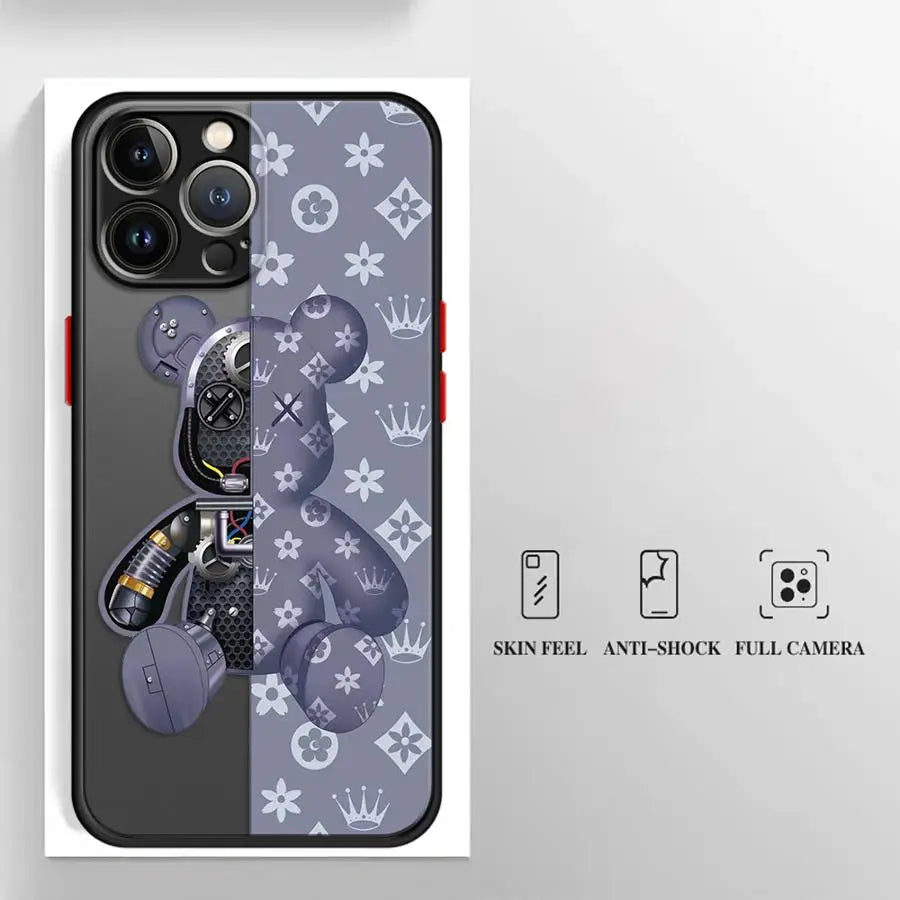 Fashionable Robot Bear Brand Phone Case.