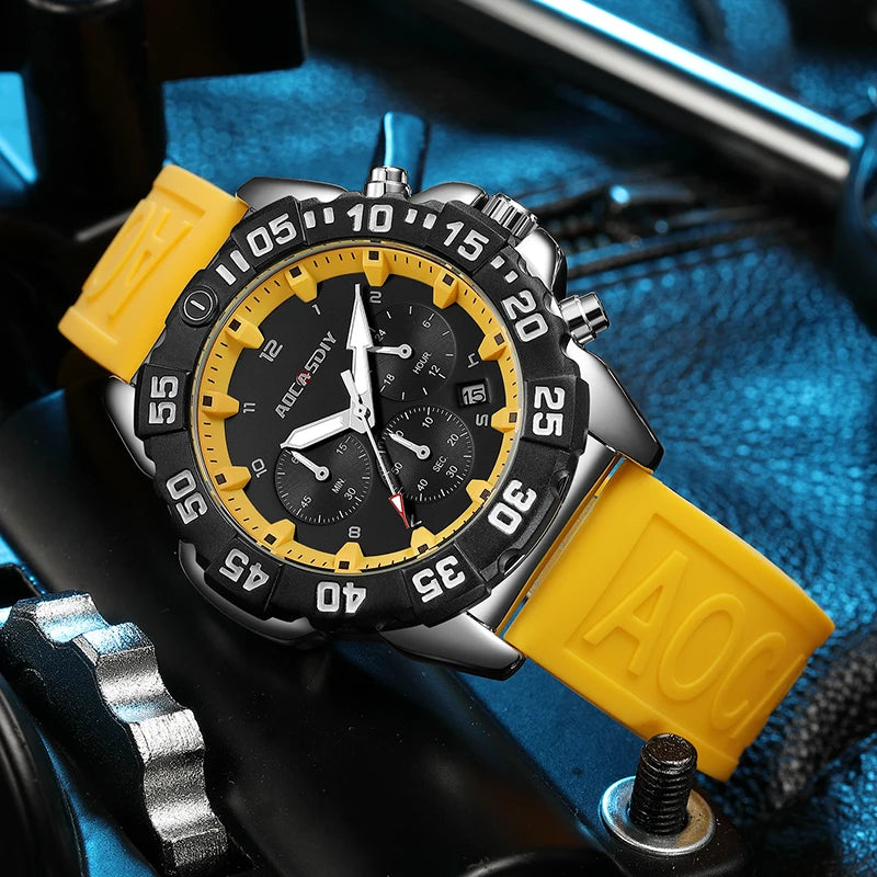 Luxury Men Clock Sport Watch.
