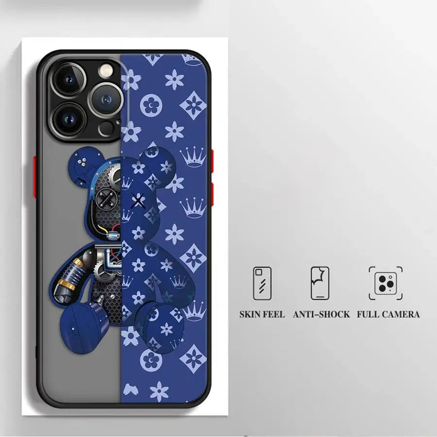 Fashionable Robot Bear Brand Phone Case.