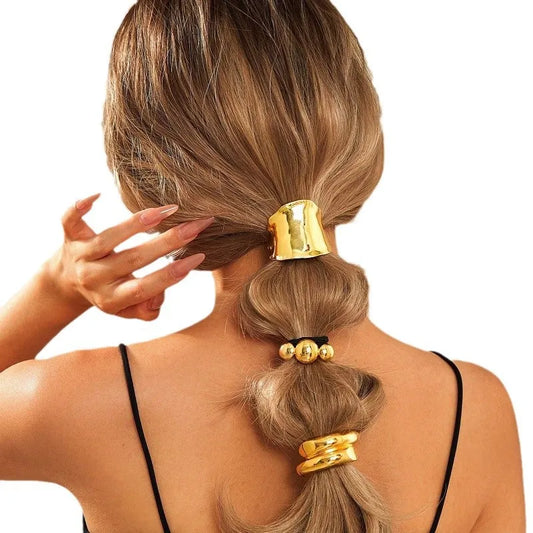 Retro Metal Bright Hair Ring Hair Accessories.