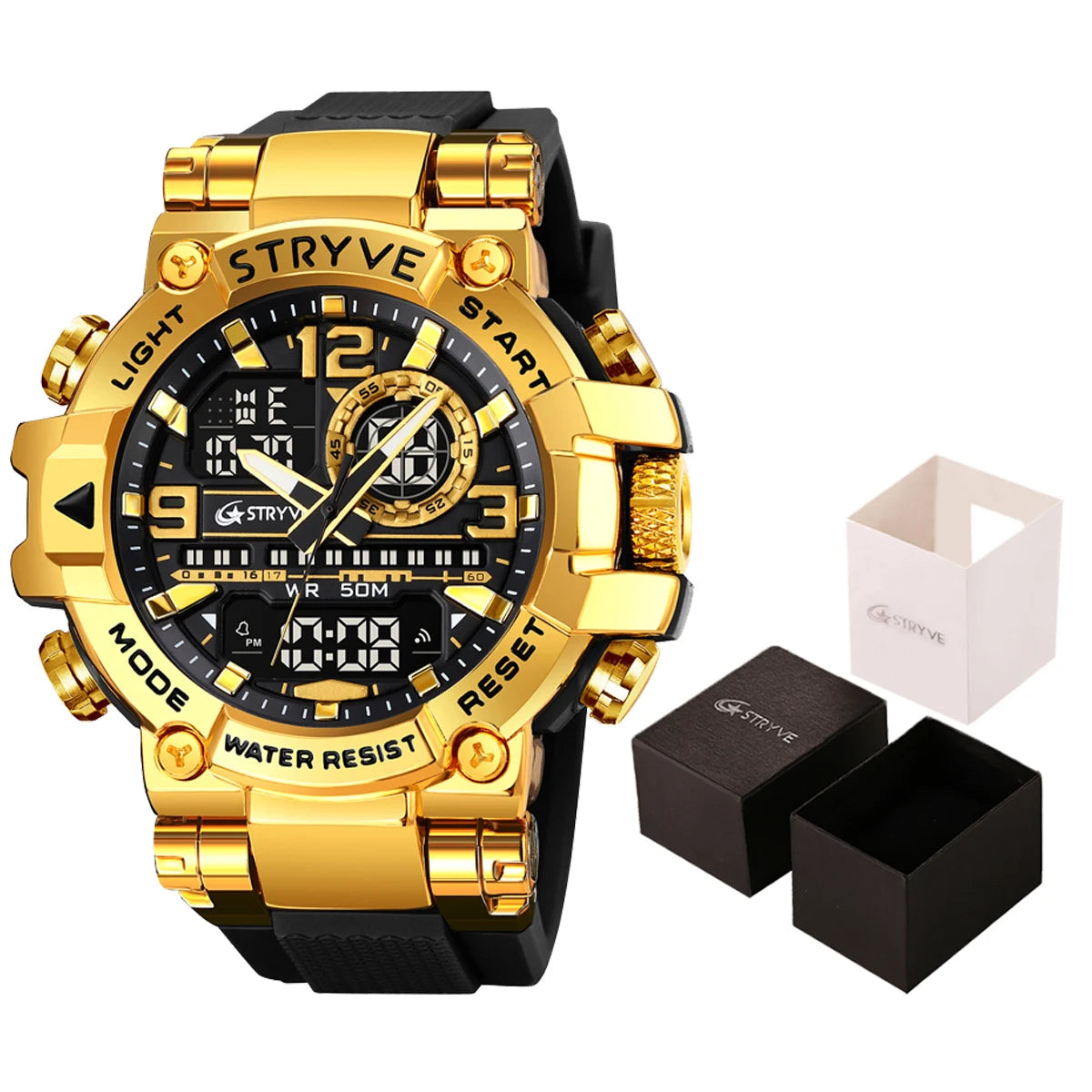 STRYVE Watch for Men's Digital-Analog Dual Movement.