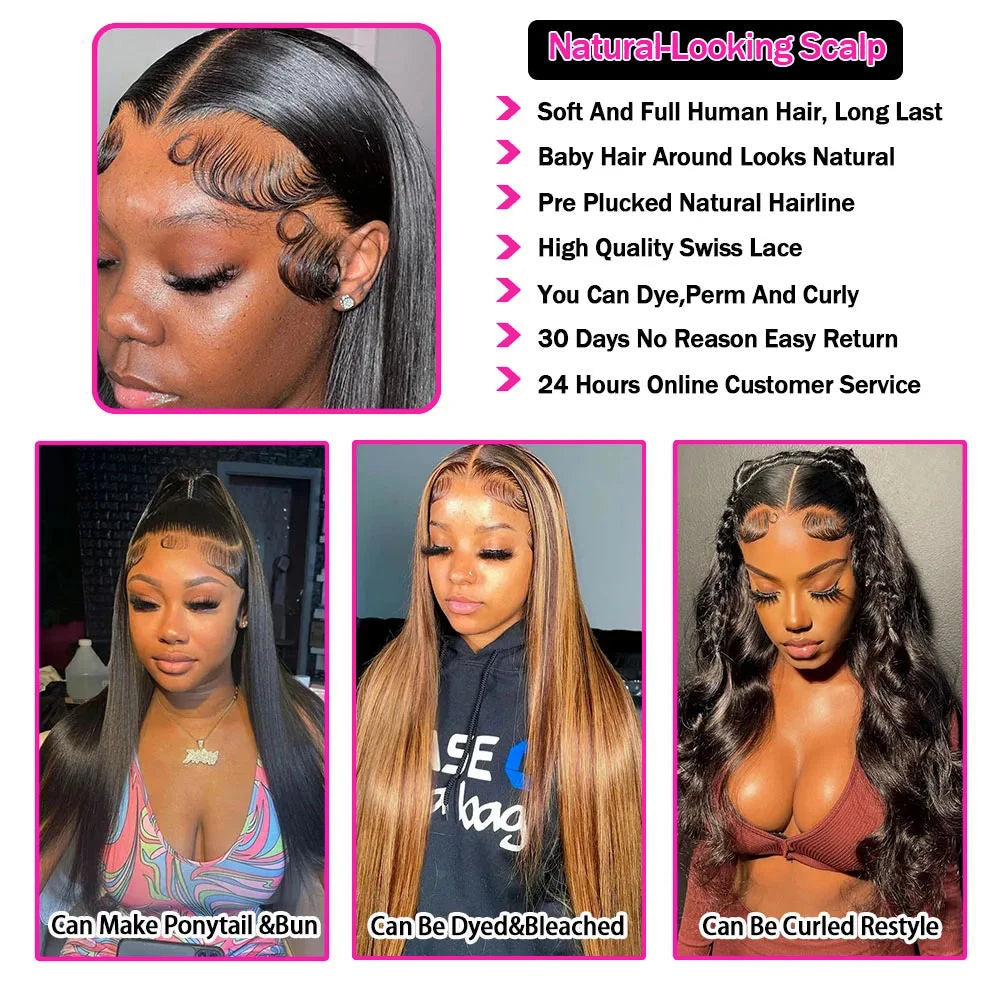 Brazilian Straight Human Hair Wig.Frontal Wig for women. - BLAKESTORE-NG