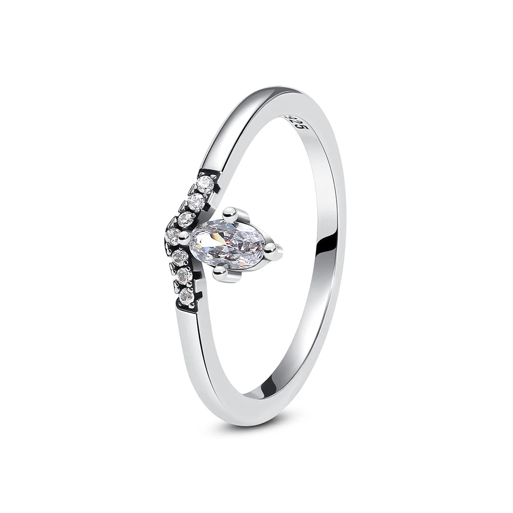 Love heart 925 Sterling Silver Rings For Women - BLAKESTORE-NG