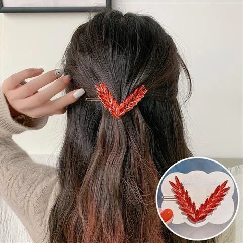 Luxury Shining V Shape Buckle Hairpins.