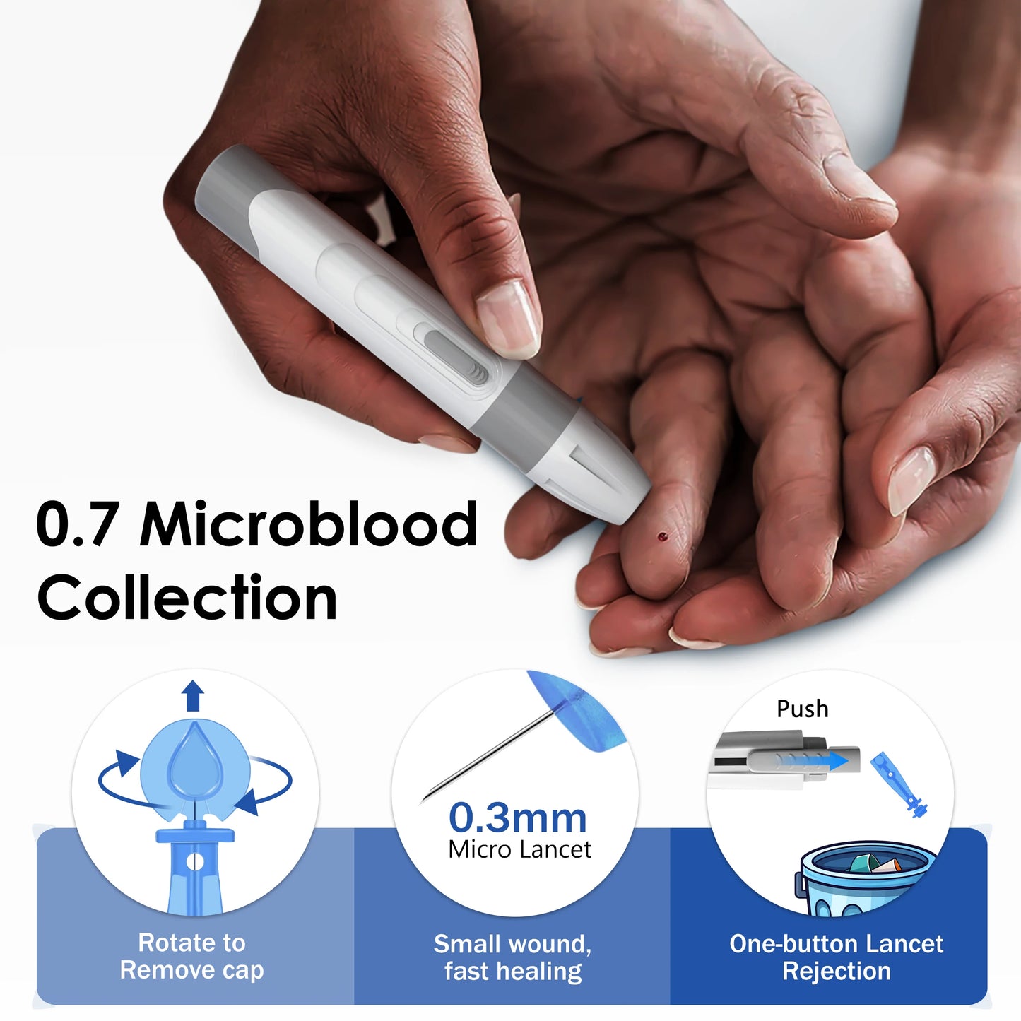 Blood Glucose Meter with Bllod Sugar Test Strips - BLAKESTORE-NG