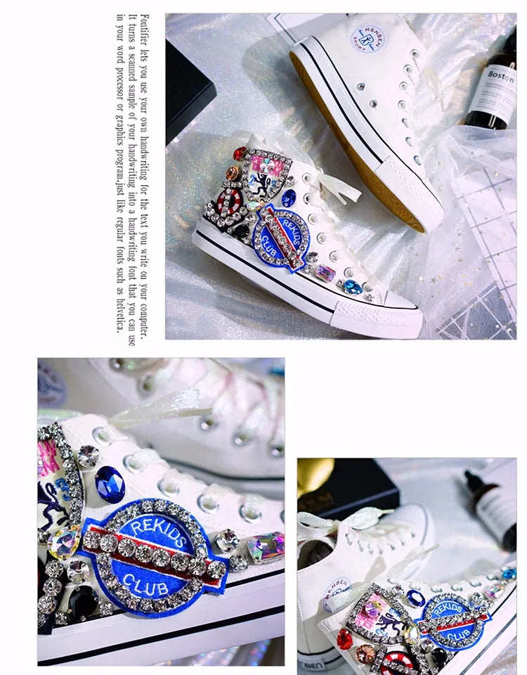 Woman Canvas Shoes Flat Platform Loafers.