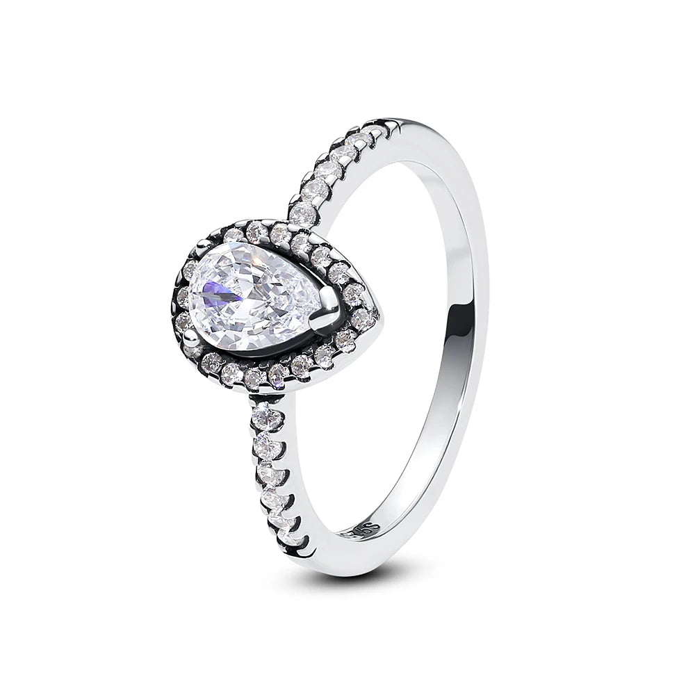 Love heart 925 Sterling Silver Rings For Women - BLAKESTORE-NG