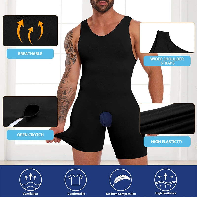 Men Full Body Shape wear Waist Trainer Underwear. - BLAKESTORE-NG