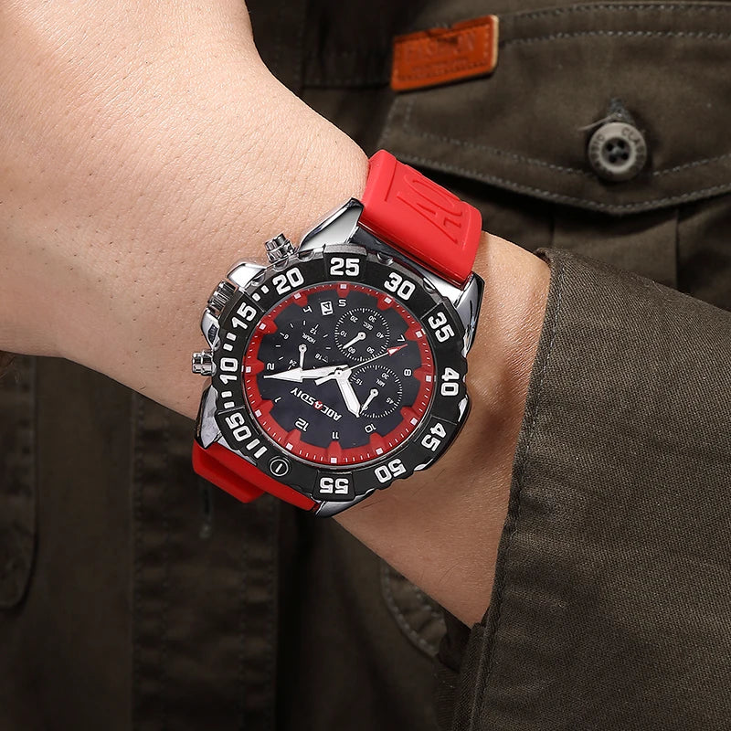 Luxury Men Clock Sport Watch.