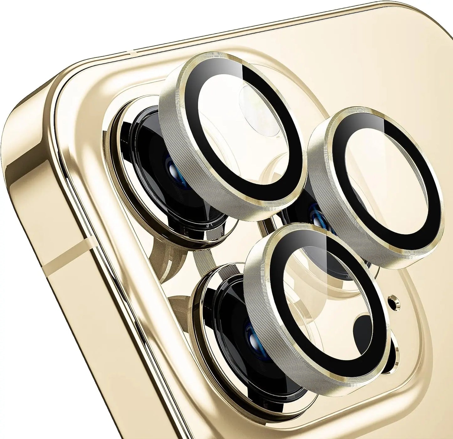 Titanium Gray Metal Tempered Glass Camera Lens Cover