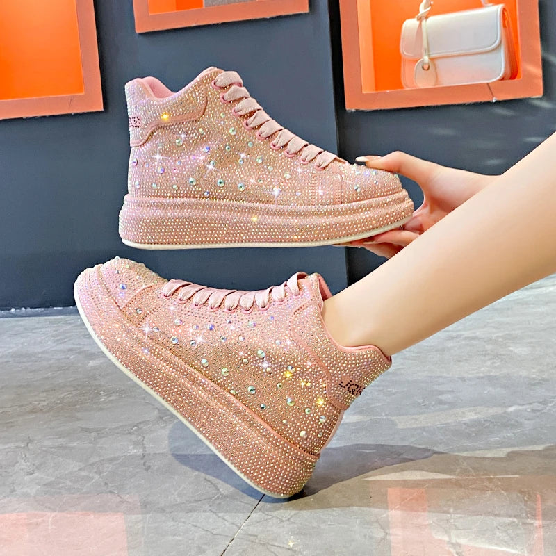 Luxury Diamond Sneakers Full Diamond Shoes.