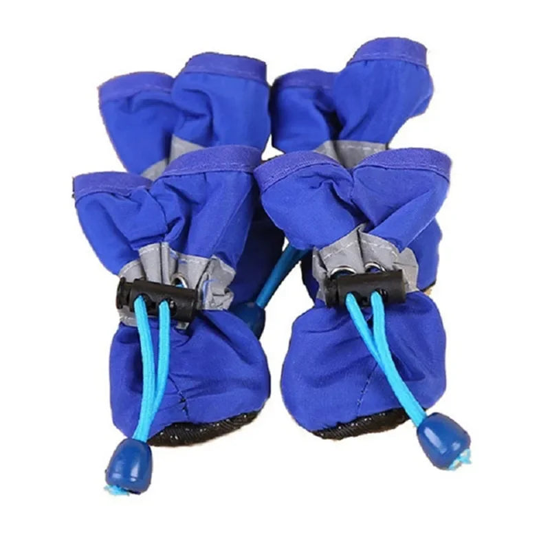 4pcs/set Waterproof Pet Dog Shoes.