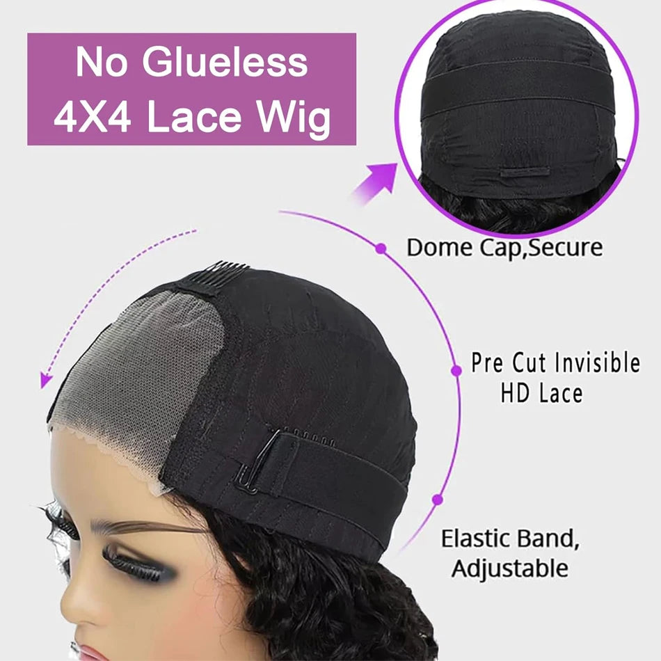 12A Ready To Go Bone Straight Bob Wig Lace Frontal 100% Human Hair. - BLAKESTORE-NG