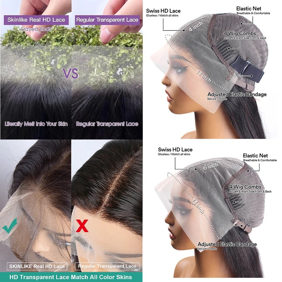 Transparent lace frontal Brazilian Wig for Women. - BLAKESTORE-NG